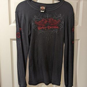 Women's Black Harley Davidson Long Sleeve